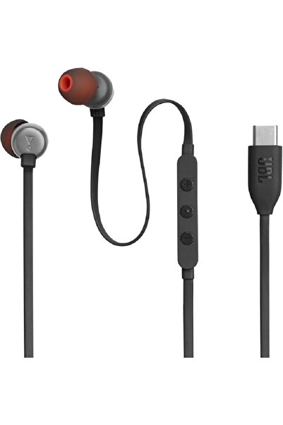 JBL TUNE 310C USB-C Wired Earphones with Hi-Res Audio, Built-in Microphone and Digital Converter