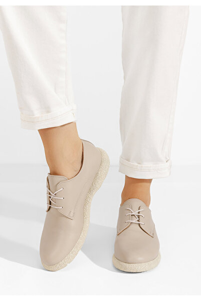 B T Shoes Pantofi casual dama piele Karysa bej