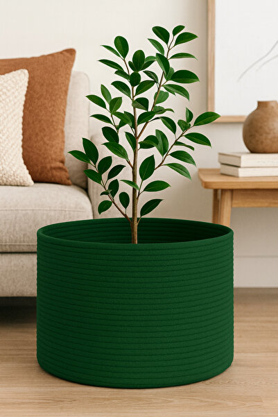 MaVaux Coș cu frânghie Amaterasu – 40x30 cm – Organizator decorativ și multif...