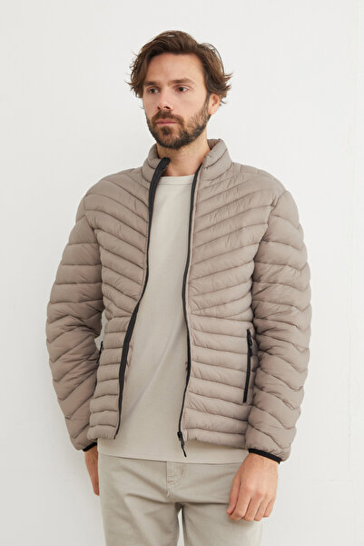 Fulla Moda Zippered Puffer Jacket
