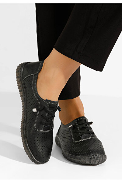 B T Shoes Černé dámské polobotky Ziona