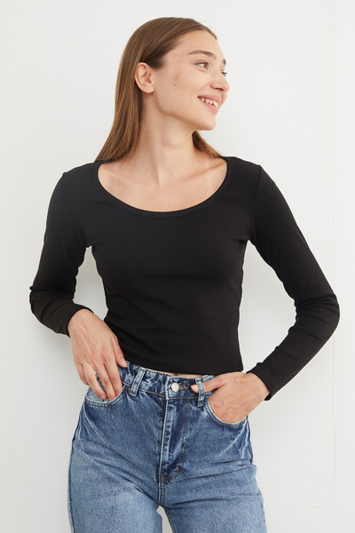 Fulla Moda Basic U-Neck Modal Bodysuit