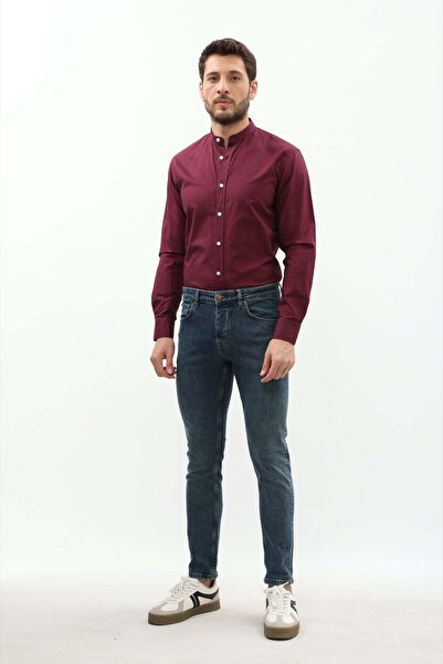 Jeanspro بنطال جينز بقصة ضيقة - أزرق دخاني