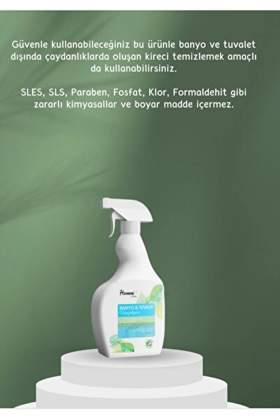 Homm Bitkisel Banyo tuvalet temizleyici