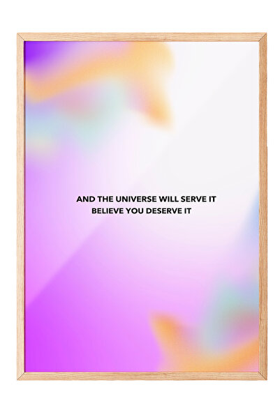 Zestia Επιτραπέζια ζωγραφική με ξύλινο πλαίσιο, έγχρωμο φόντο που εμπνέει, δι...