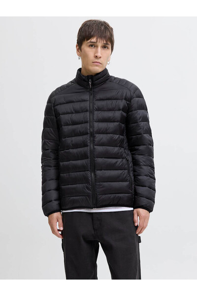 Jack & Jones Puffer Black Men's Coat 12280971