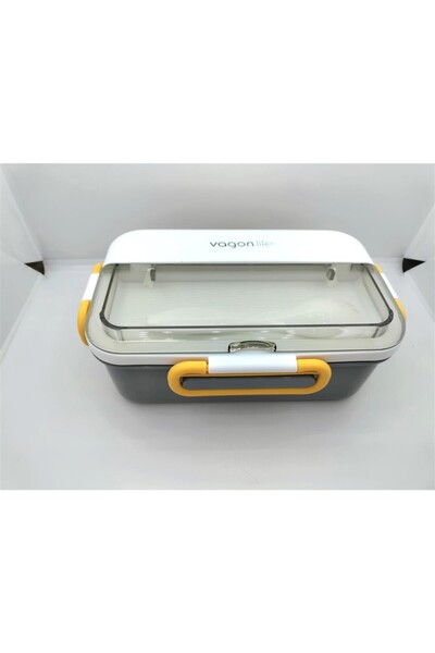 Vagonlife Vagon Life Lunch Box Steel 900ml Gray Vgn 588