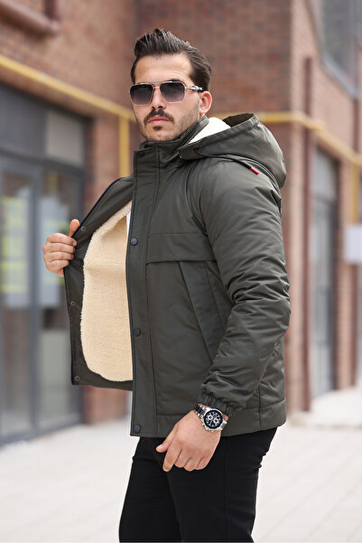 BOYS MANS Men's Jacket Winter Coat Premium Coat Removable Hood