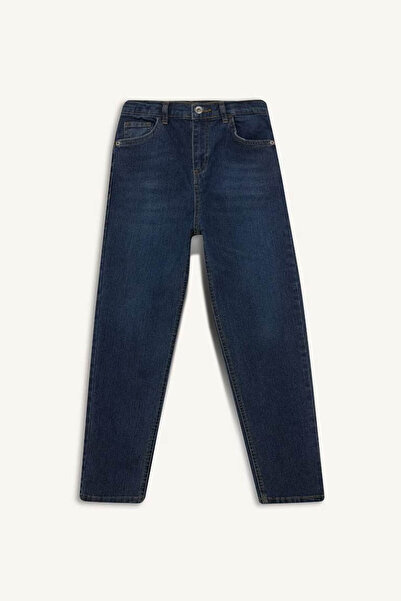 DeFacto Pantaloni de blugi pentru băiat, albastru, cu picior drept, F0455A8/NM35