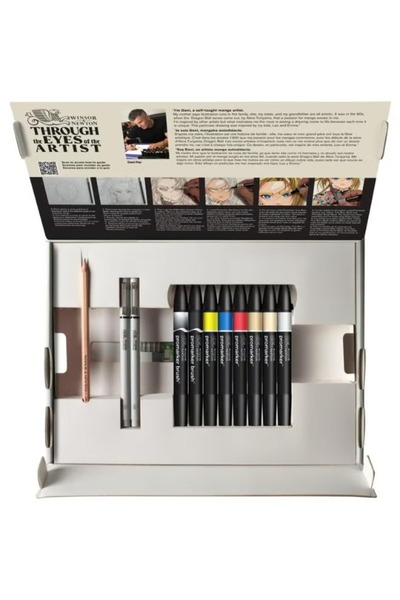 Winsor and Newton Mixed Media Manga Set Graphic Art Marker