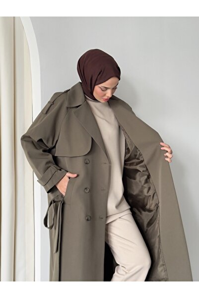 BONDİA Rona Astarlı Trençkot Haki