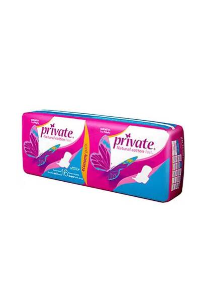 PRİVATE فوط ماكسي بأجنحة - 16 قطعة