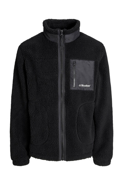 Jack & Jones Jack & Jones Teddy Peluş Siyah Erkek Ceket 12278784