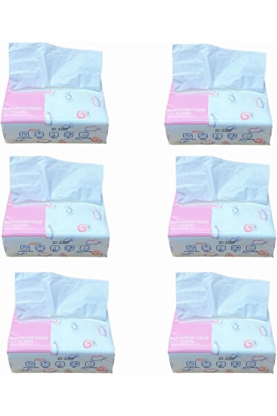 SKY TOUCH SKY-TOUCH Ultra Soft Facial Tissues 6 Pack, 3-Ply Baby Tissues, 130 Sheets per Pack