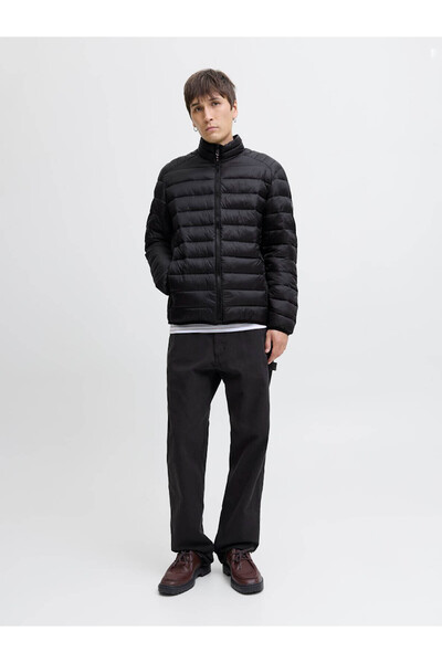 Jack & Jones Puffer Black Men's Coat 12280971