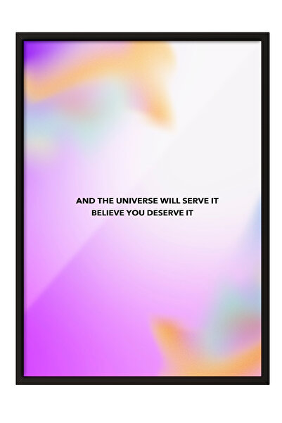 Zestia Επιτραπέζια ζωγραφιά με μαύρο πλαίσιο, έγχρωμο φόντο που εμπνέει, διακ...