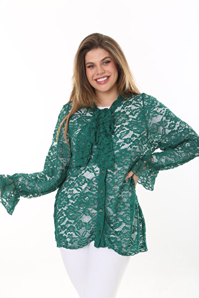 XL Modam Women's Green Plus Size Cardigan