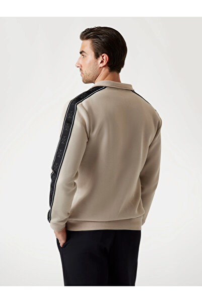 Guess Mickey Erkek Bej Aktif Sweatshirt Z2YQ10KB3P2-G1CA