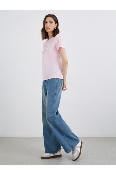 Take Two By Styli Slogan Print Regular Fit T-Shirt
