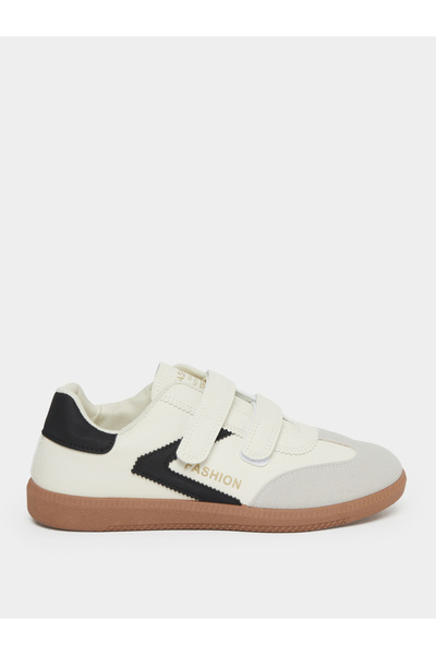 Styli Panelled Sneakers with Hook and Loop Closure
