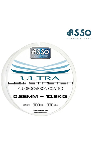 ASSO Ultra Low Stretch FC COATED Misina 300mt 0,26mm