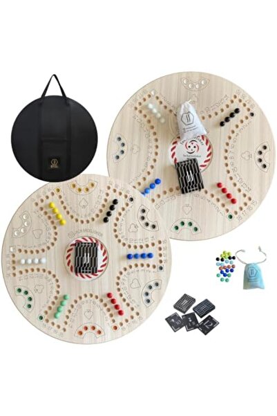 JackarooJoker لعبة لودو الخشبية للأطفال والكبار 51 سم