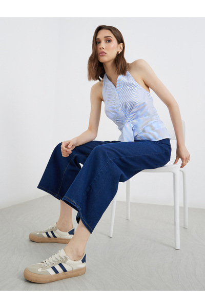 Take Two By Styli Women Solid Wide Leg Jeans