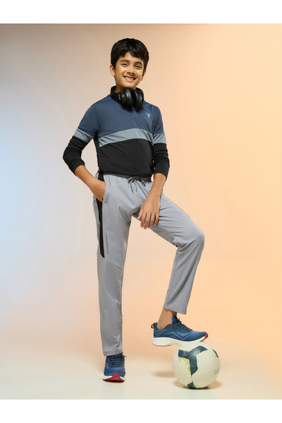 Technosport By Styli Solid 2-Way Stretch Trackpants