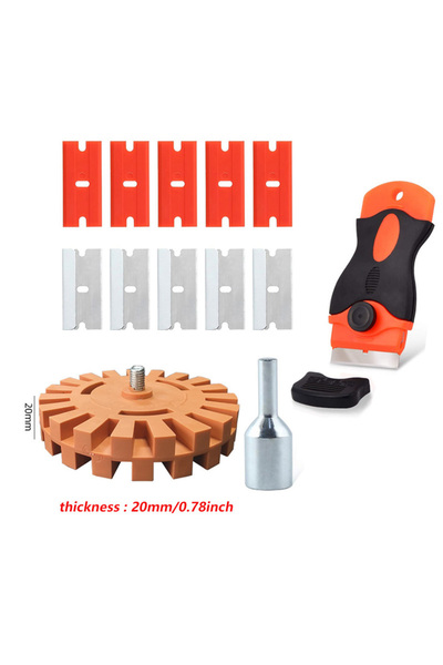 Choice1 20mm wheel Scraper Car Pneumatic Eraser Wheel Pad Disk Decal Remover ...