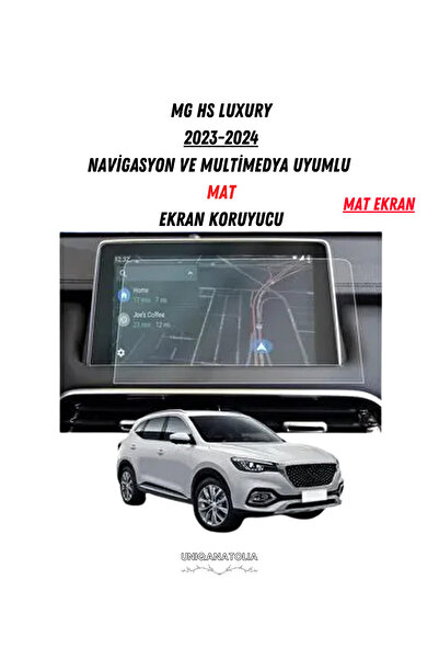 UniqAnatolia واقي شاشة غير لامع متوافق مع نظام الملاحة والوسائط المتعددة لسيارة MG HS الفاخرة 2023-2024