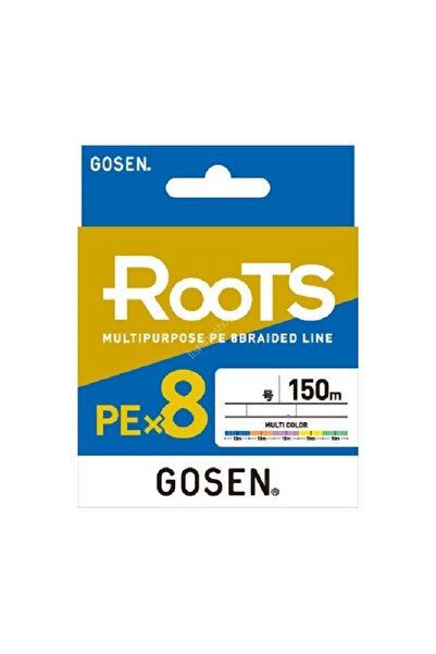 GOSEN X8 Roots PE 8 Örgü İp Misina 150mt Multi Color 0,6 PE 14 LB 0.13mm