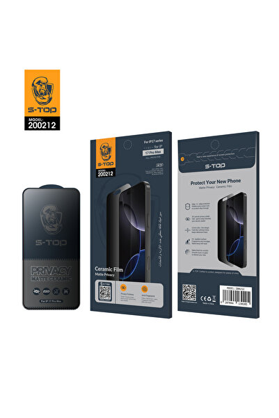 S-TOP Ceramic Matte Screen Protector for iPhone17Air - Dust and Charge Resistant | Ultimate Protection