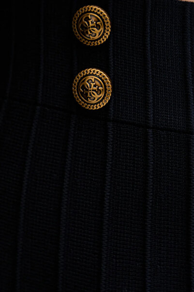 Guess Emmie Women's Navy Blue Knit Skirt W5Yd65Z0130-G7V2