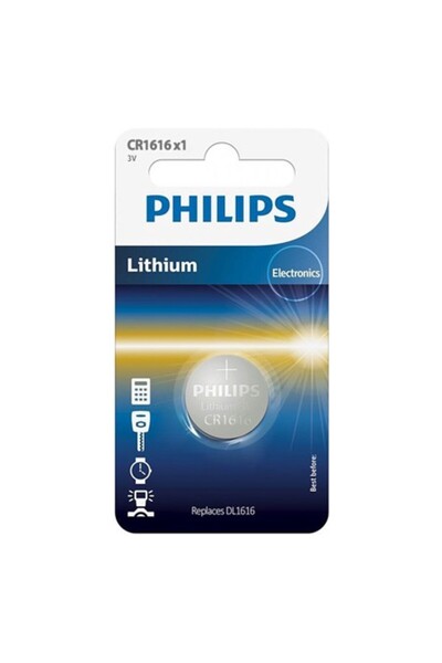 Philips CR1616 Μπαταρία λιθίου κουμπί 3V, 1 τεμάχιο