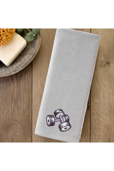 Ursa Dumbbell (Dumbell) Embroidered Design Sports Towel Small Size 30X50
