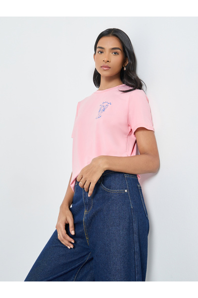 Take Two By Styli Graphic Print Short Sleeve T-Shirt