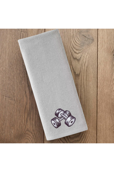 Ursa Dumbbell (Dumbell) Embroidered Design Sports Towel Small Size 30X50