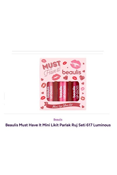 beaulis Mini Likit Parlak Ruj Seti 617 Luminous