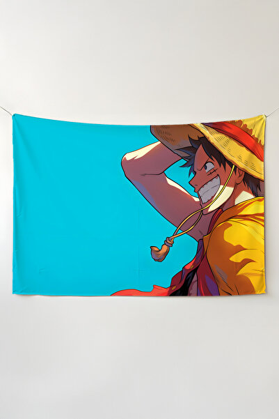 Charmbi One Piece Yatay Duvar Örtüsü – Anime Temalı Kaliteli Kumaş, Oda Dekor...