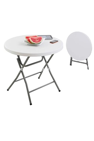 ABAREEK Round plastic folding table 74 x 80 cm