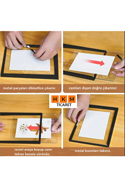 Verda Çerçeve 13X18 cm Gold Color Metal Frame! Stylish Decorative Photo Frame!