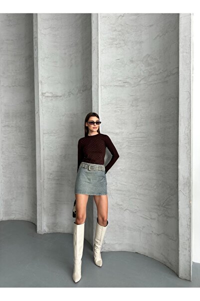 Rabi Shine ΓΥΝΑΙΚΕΙΟ ΜΟΝΤΑΛ ΥΦΑΣΜΑ ΠΕΤΡΑ ΦΟΡΜΑ