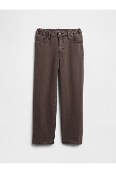 GAP Erkek Çocuk Kahverengi Soft Relaxed Jean Pantolon