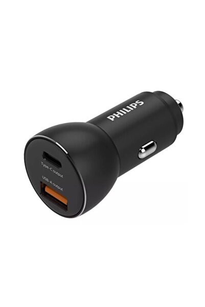 Philips Încărcător auto 36W cu două porturi USB-A/C și Power Delivery