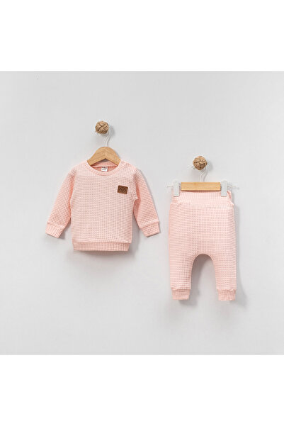 Yumilio مجموعة سوفت تاتش بنمط الوافل – طقم أطفال مكون من قطعتين علوية وسفلية