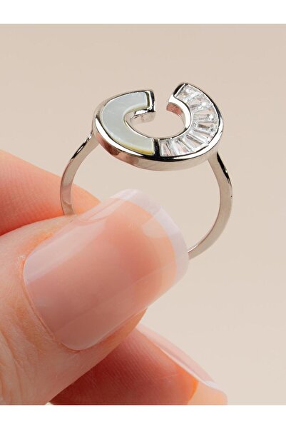 Portakal Esintisi Sereniva Zircon Stone Adjustable Ring