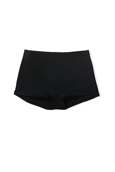 Simi Underwear Boyshort Kadın Siyah Pamuklu Şort Külot