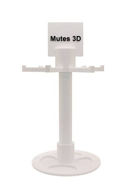 mutes 3D Single Layer White Keyring Stand-1305