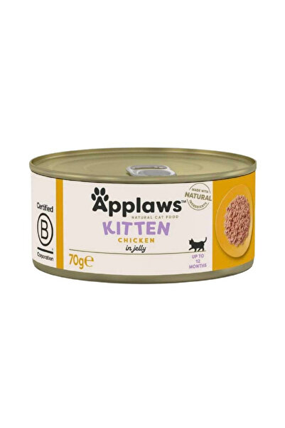 Applaws ابلاوز طعام القطط الصغيرة رطب شرائح الدجاج في المرق 70غ