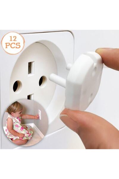 honey baby Plastic Socket Covers Honey Baby - 12 pcs